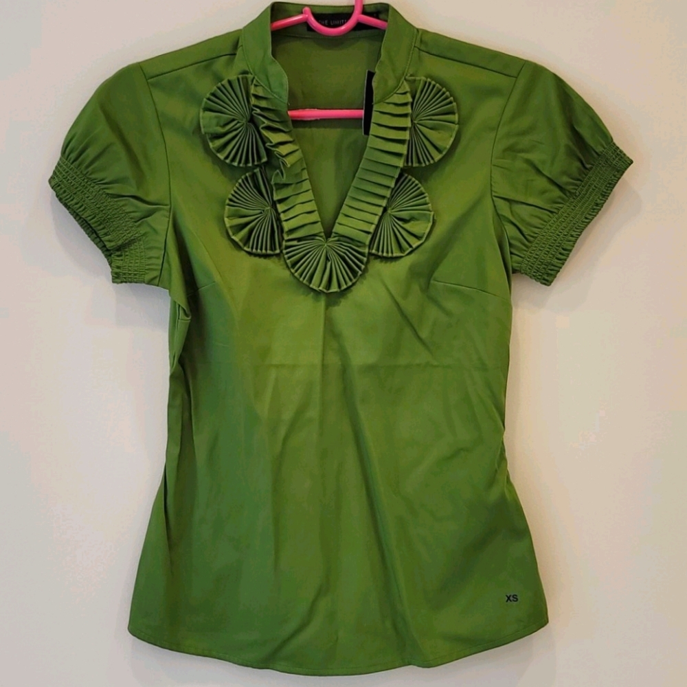 The Limited blouse, XS green